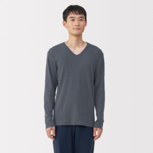 Warm Cotton V-Neck T-Shirt