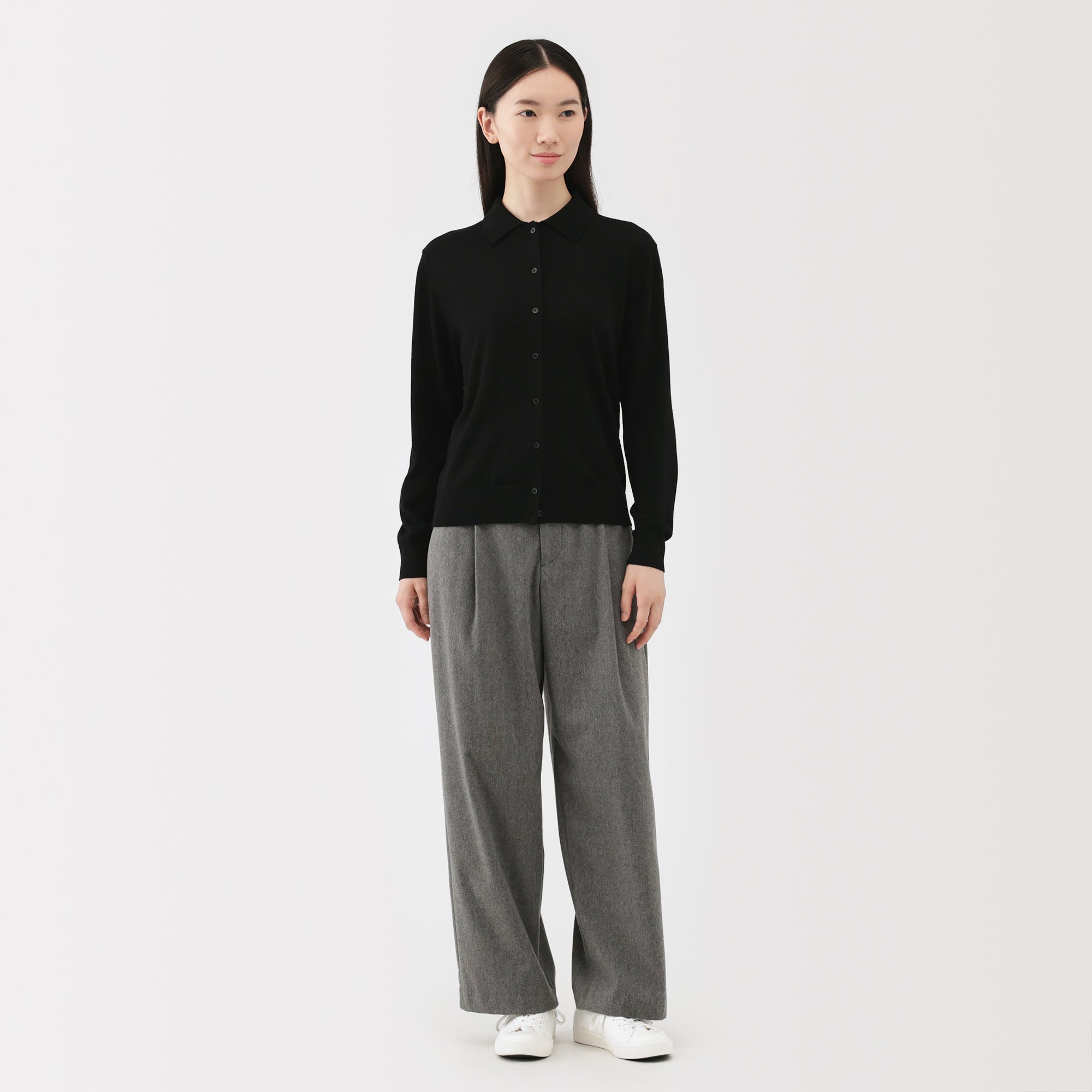 Wool Polo Cardigan - Image 18