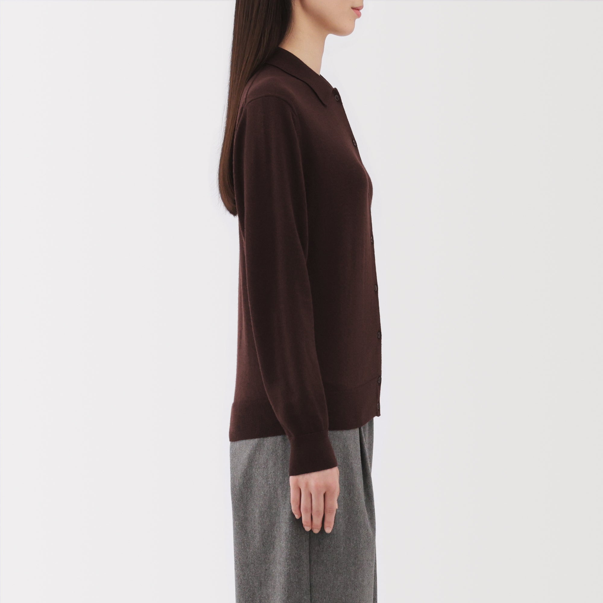 Wool Polo Cardigan - Image 12