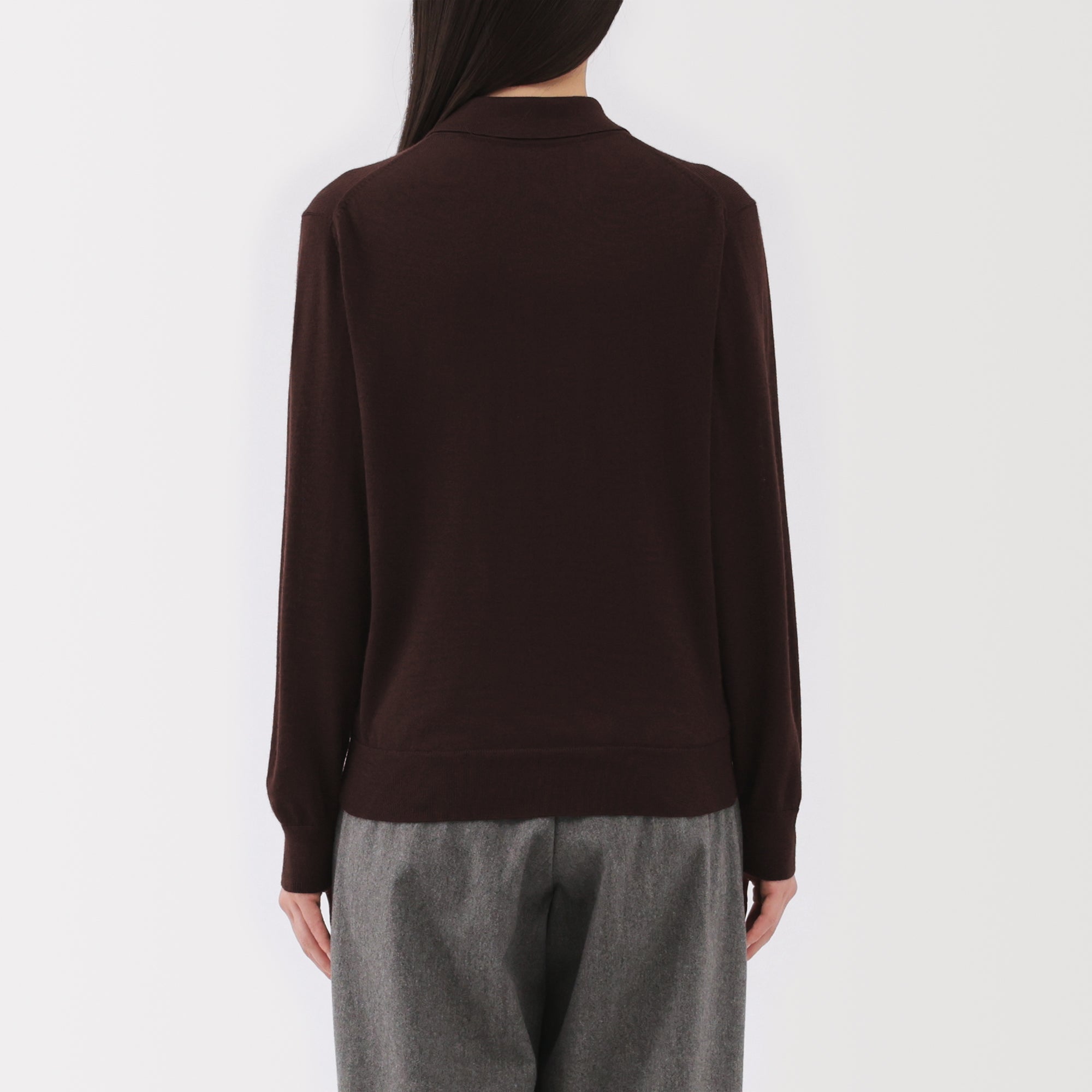 Wool Polo Cardigan - Image 13