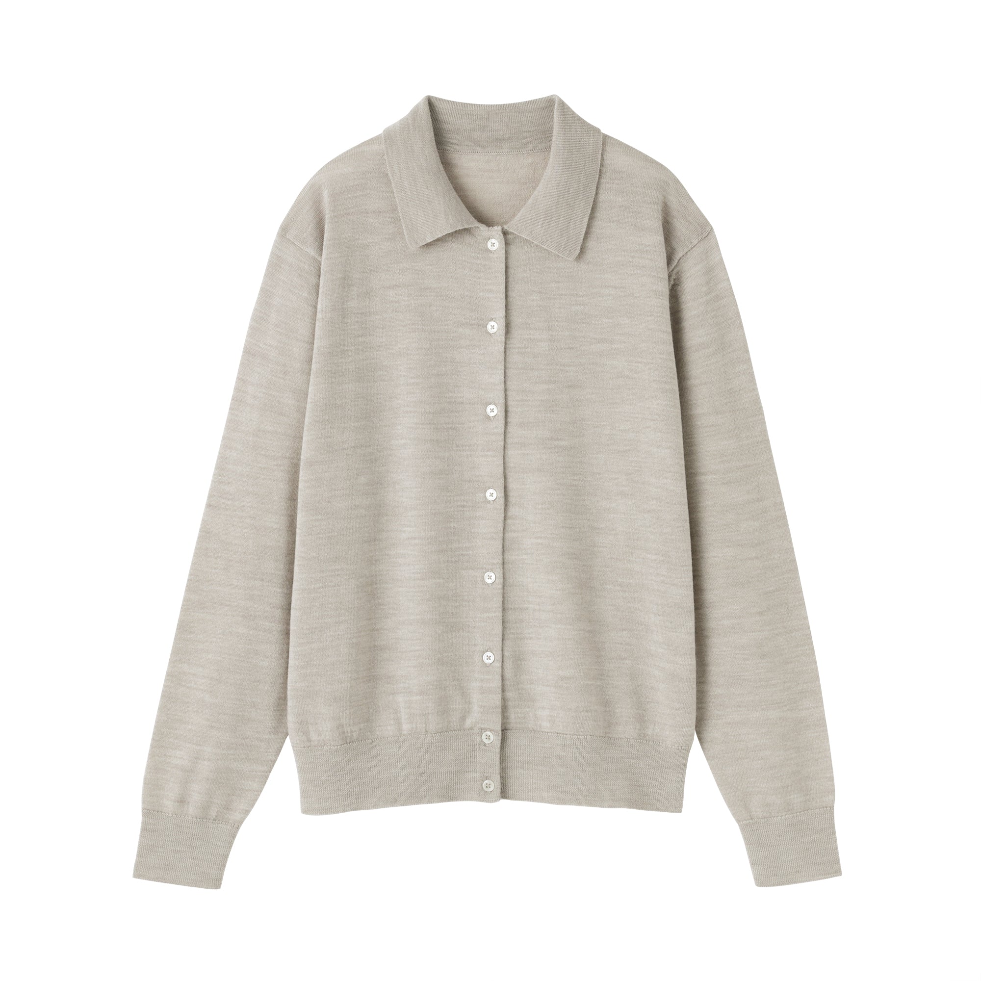Wool Polo Cardigan - Image 9