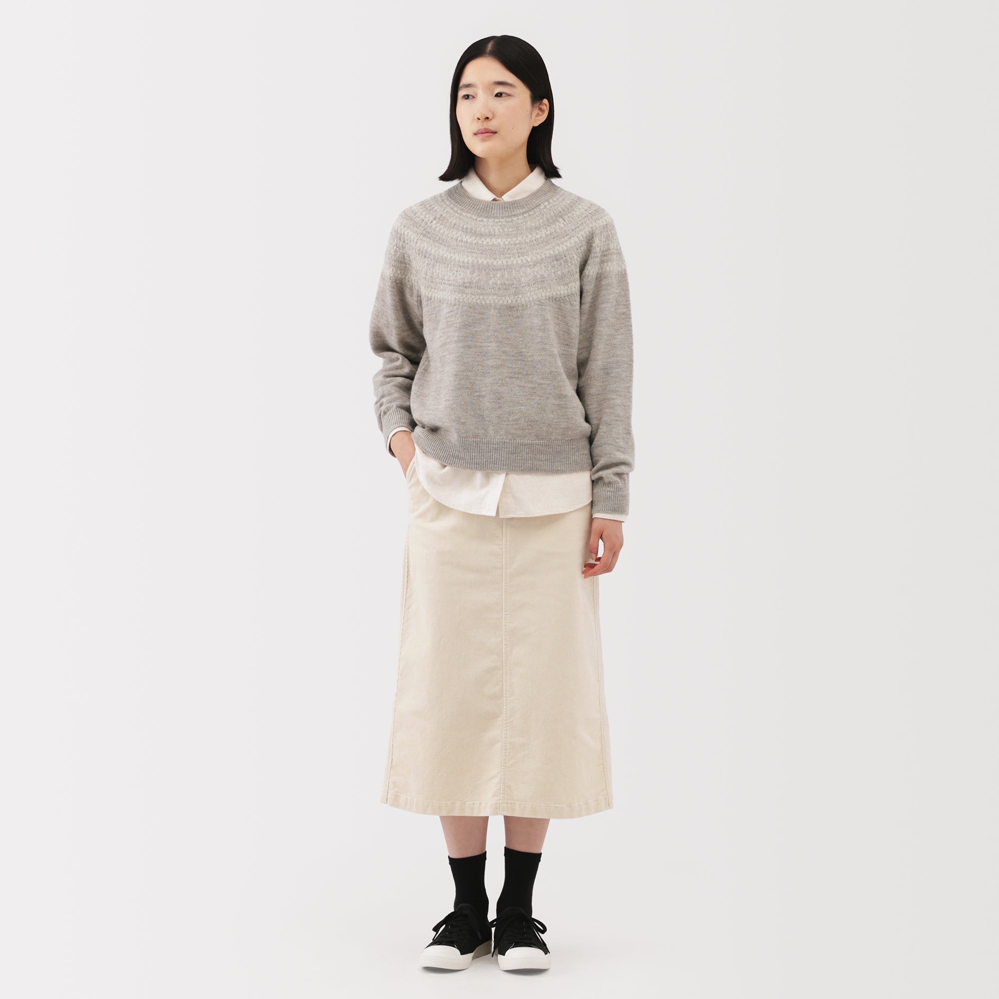 Andes Wool Blend Jacquard Sweater - Image 4