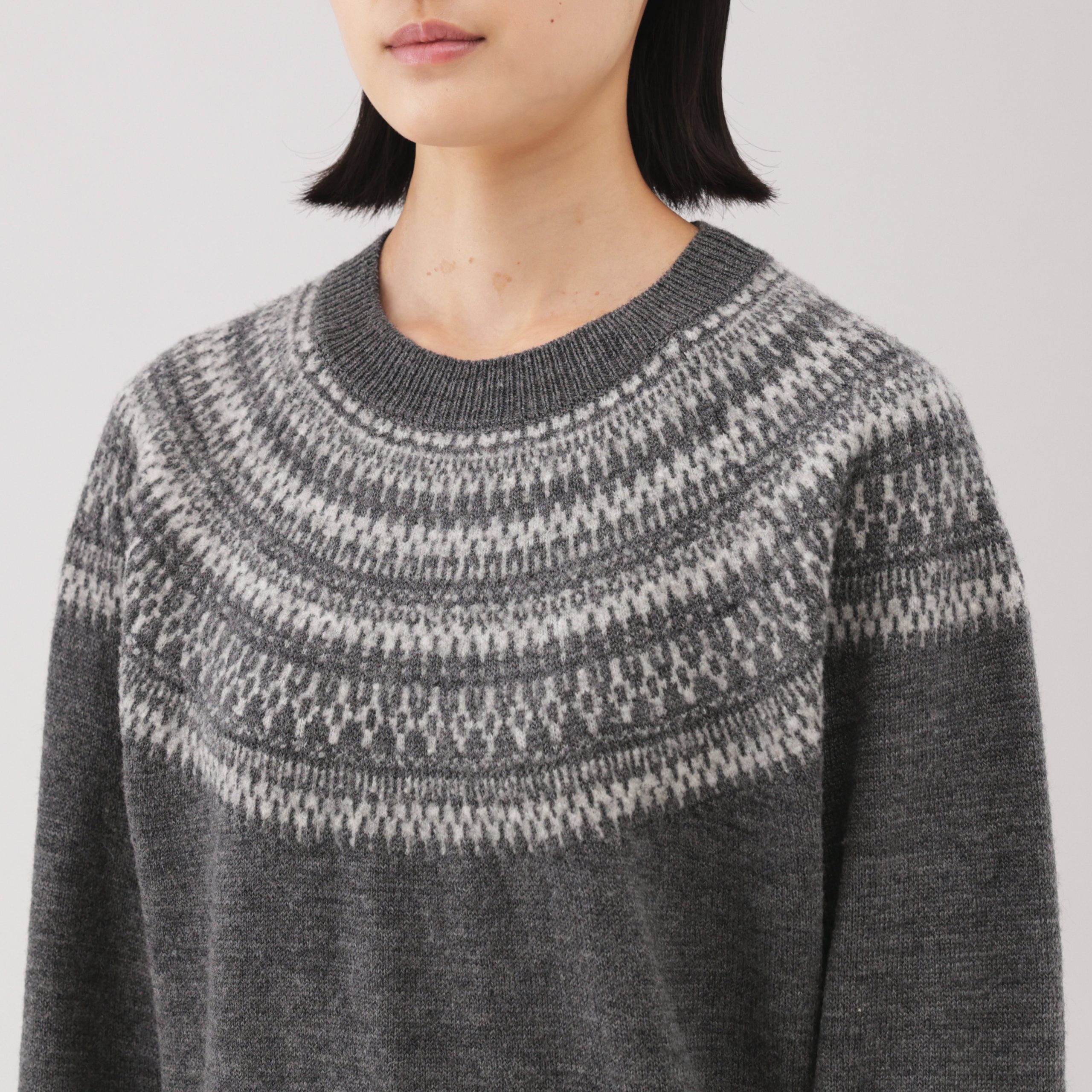 Andes Wool Blend Jacquard Sweater - Image 7