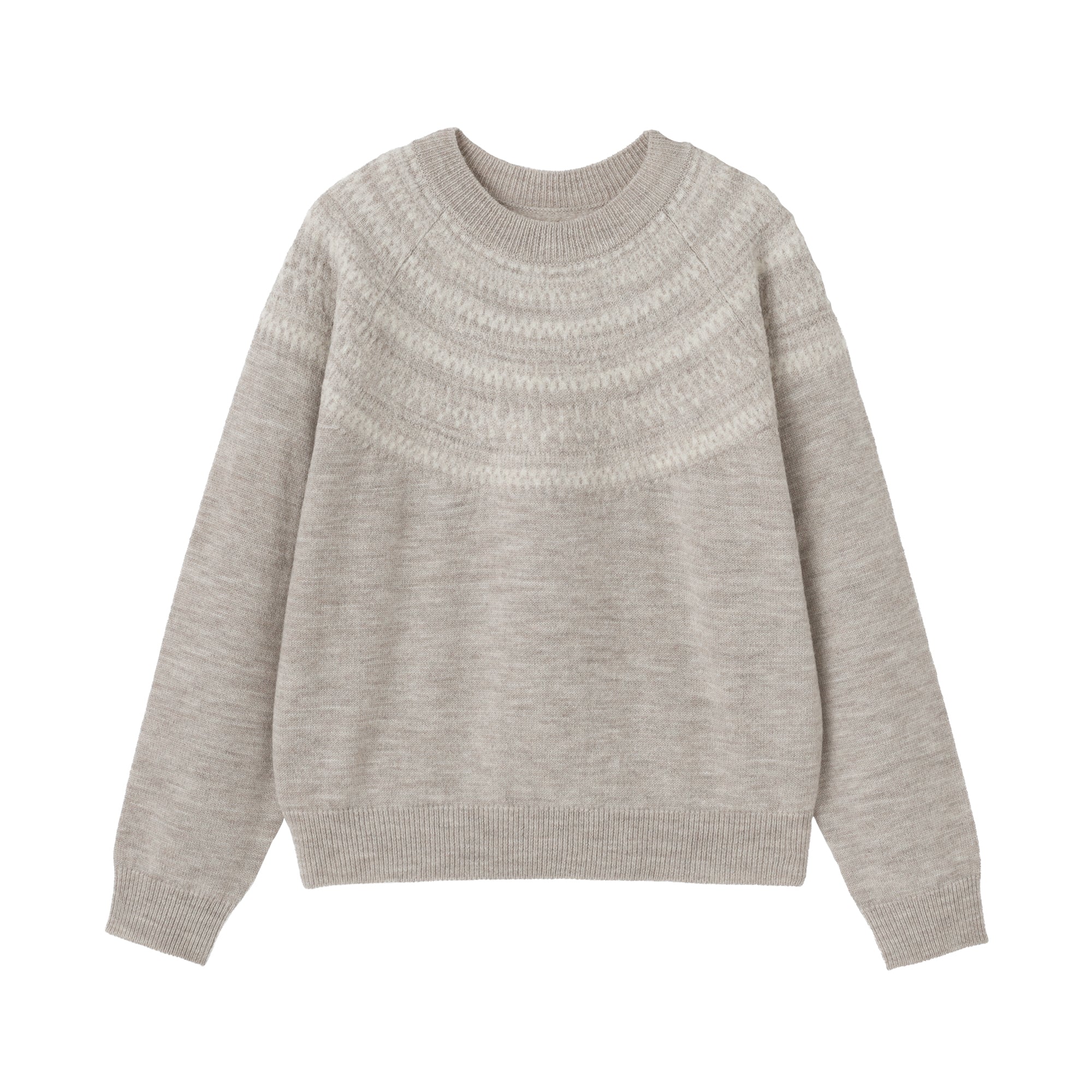 Andes Wool Blend Jacquard Sweater - Image 2