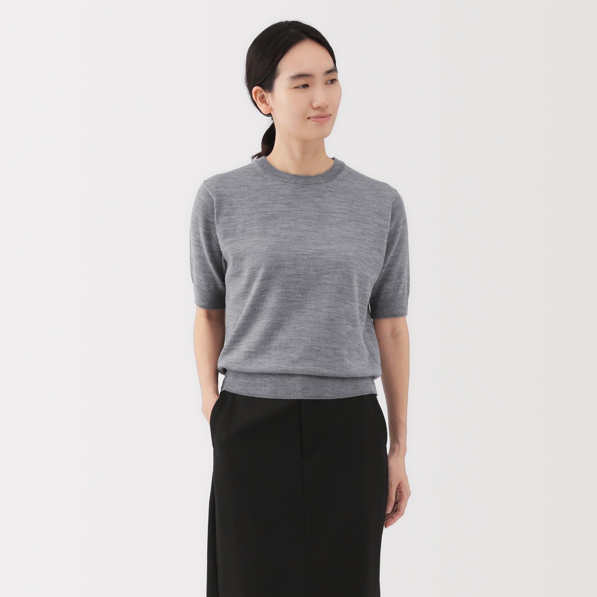 Wool Half Sleeve Sweater - Image 16