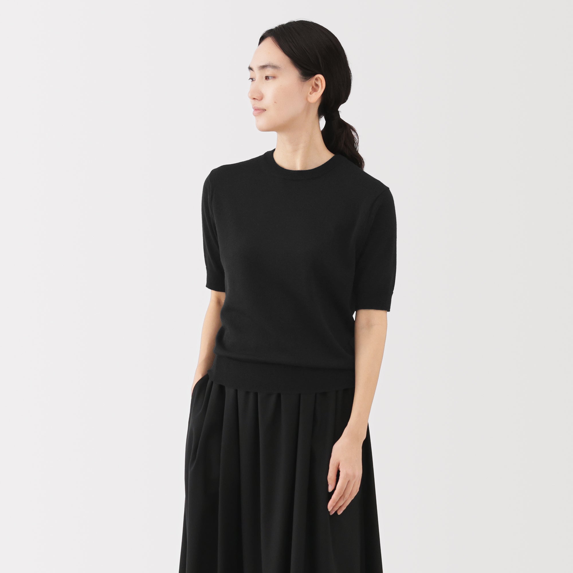 Wool Half Sleeve Sweater - Image 23