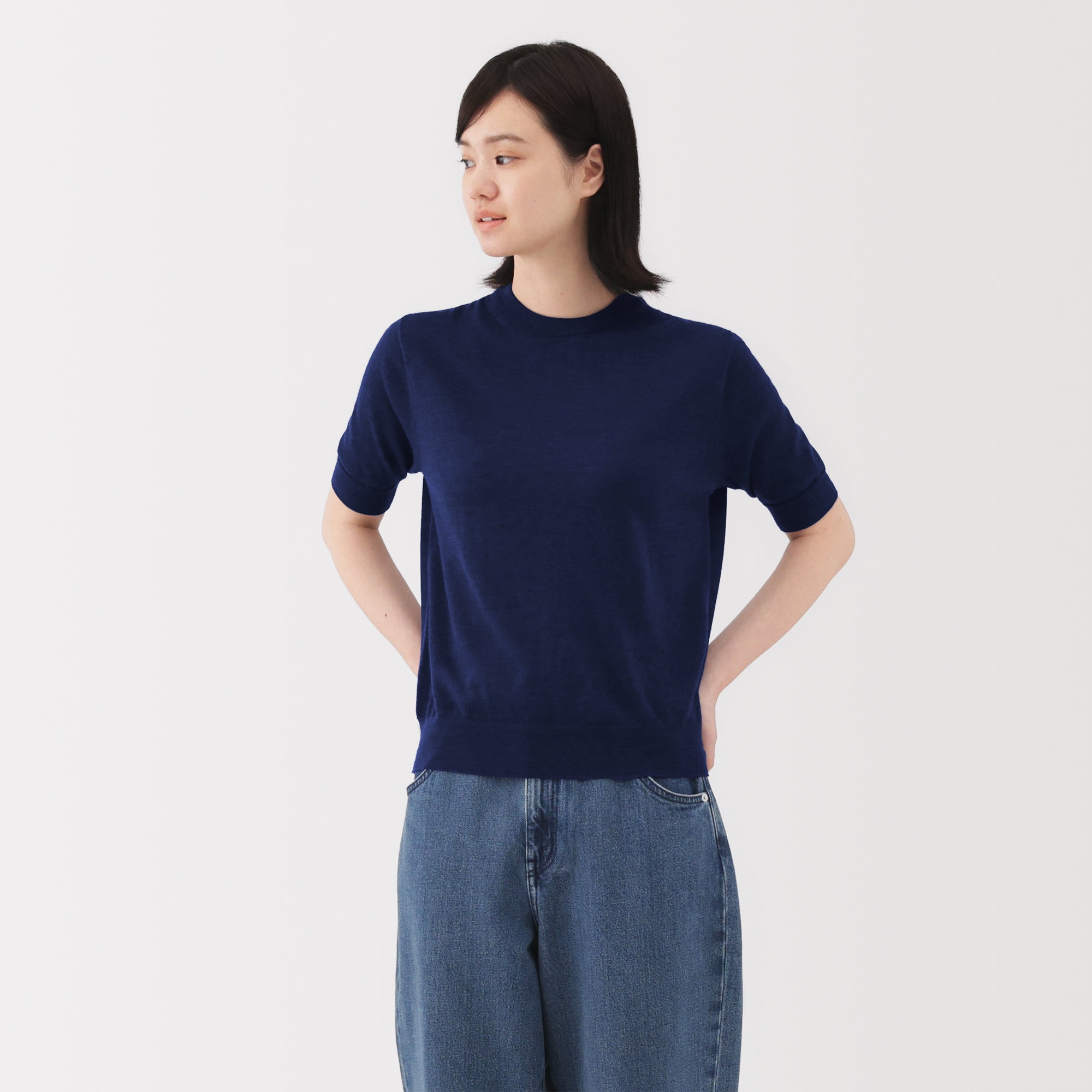 Wool Half Sleeve Sweater - Image 9