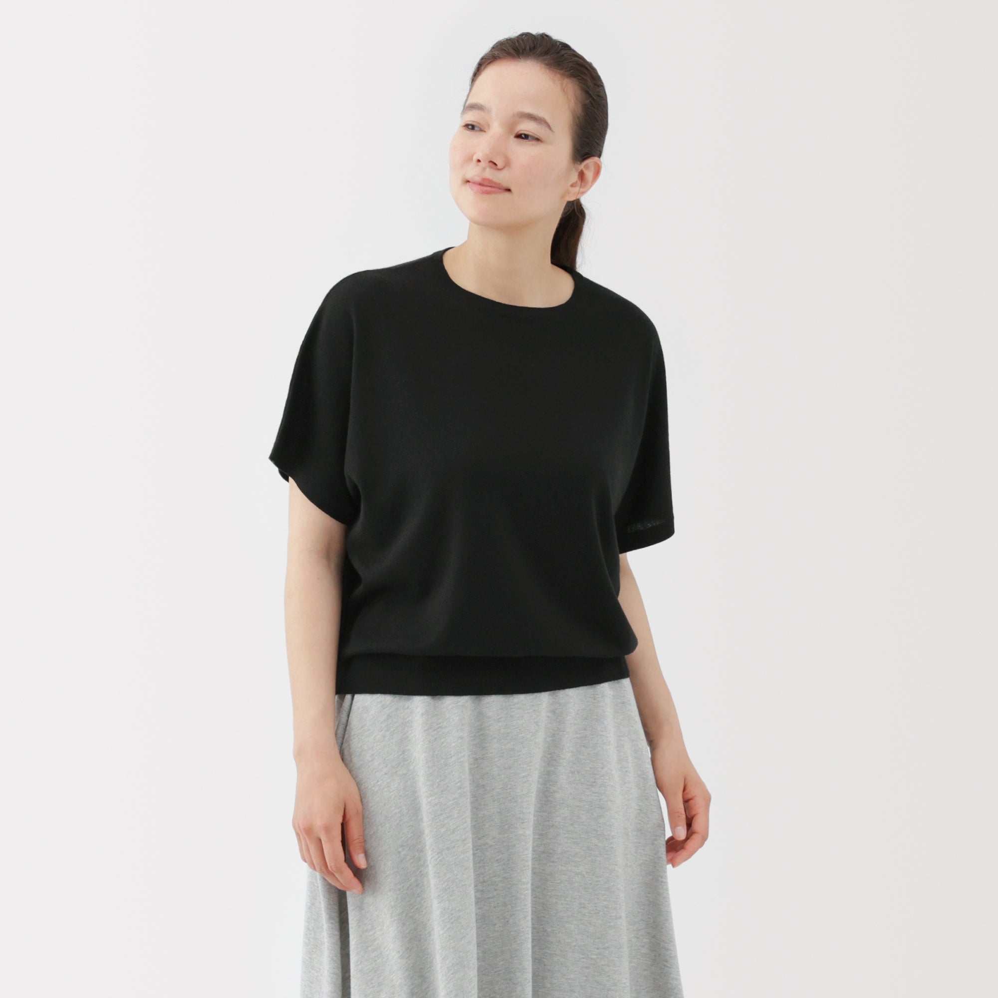 Lyocell Blend Dolman Sleeve Sweater - Image 3
