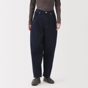 Kapok Blend Denim Barrel Pants