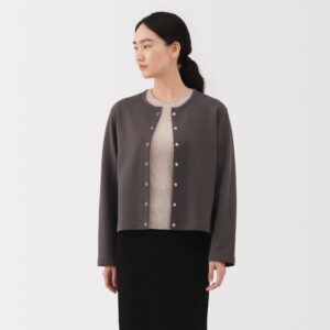 French Terry Sweatshirt Cardigan
