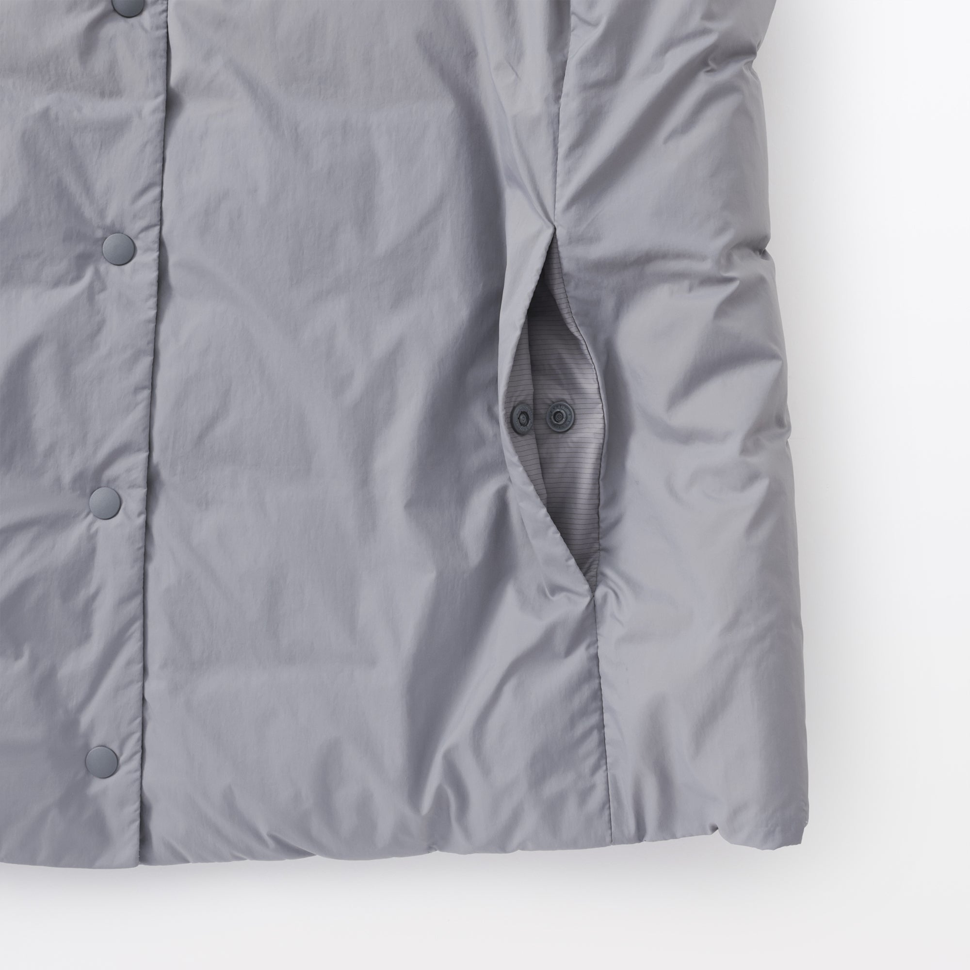 Lightweight Down Collarless Vest - Image 10