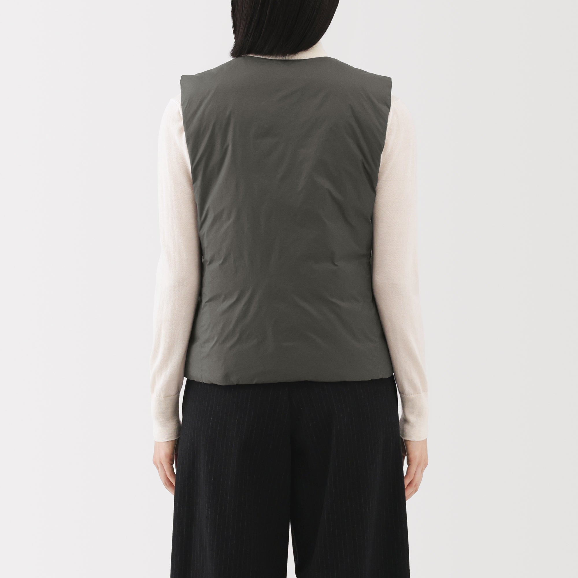Lightweight Down Collarless Vest - Image 50