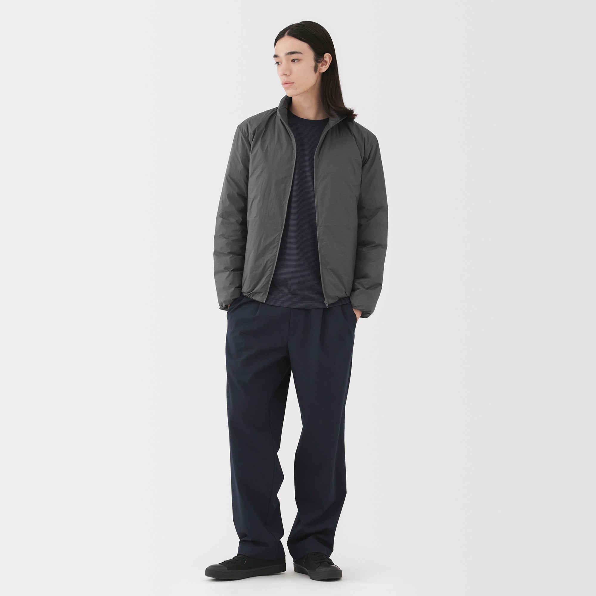 Lightweight Down Stand Collar Jacket - Image 15