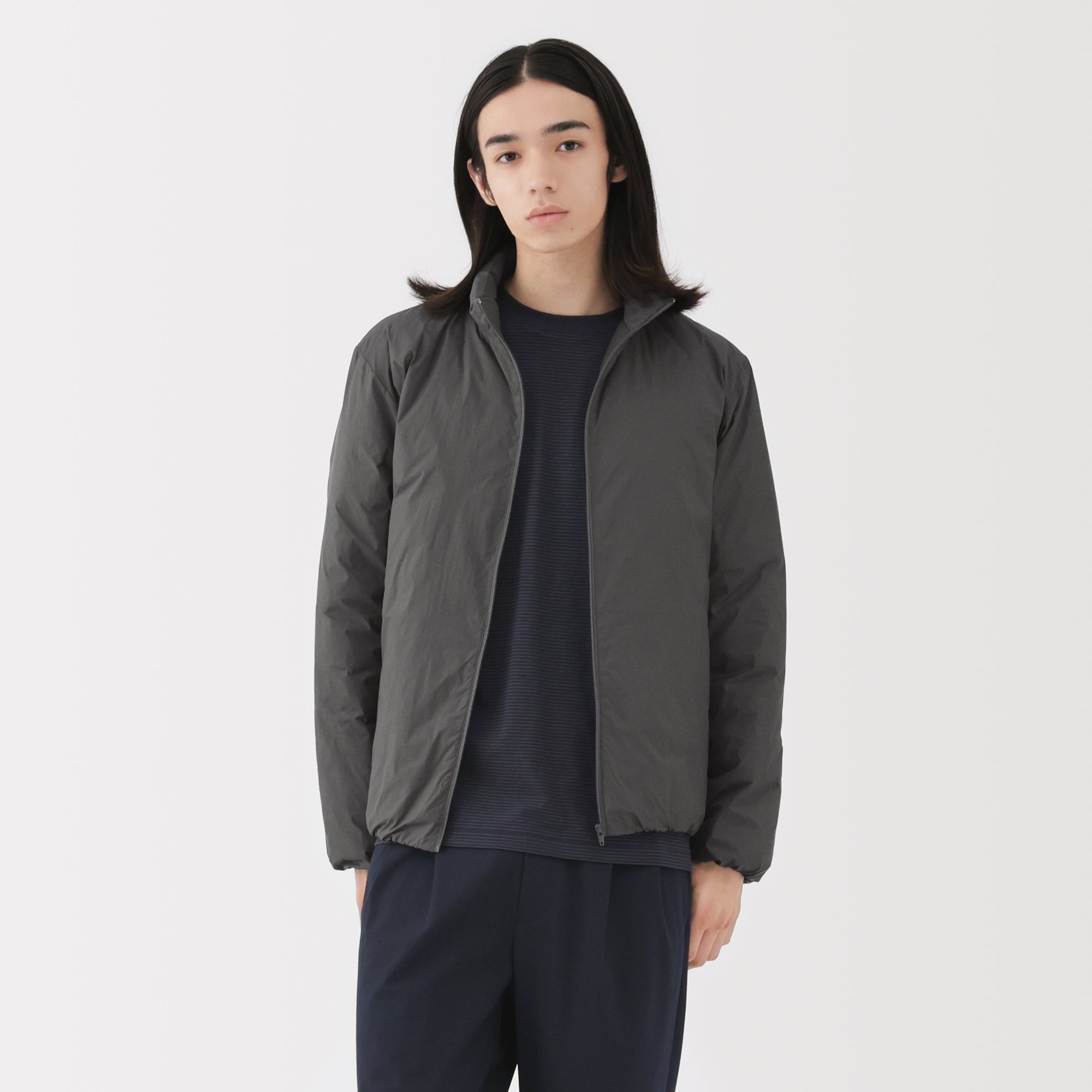 Lightweight Down Stand Collar Jacket - Image 14
