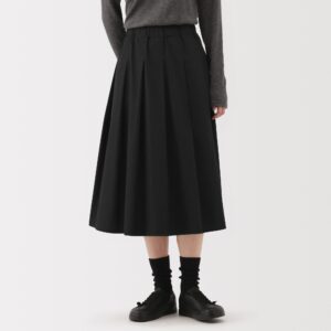 Labo Polyester Cotton Tuck Skirt