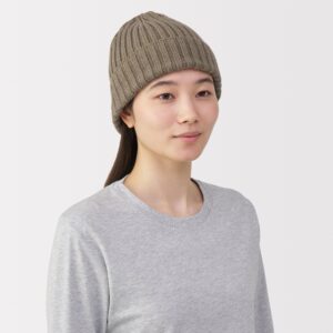 Merino Wool Ribbed Beanie