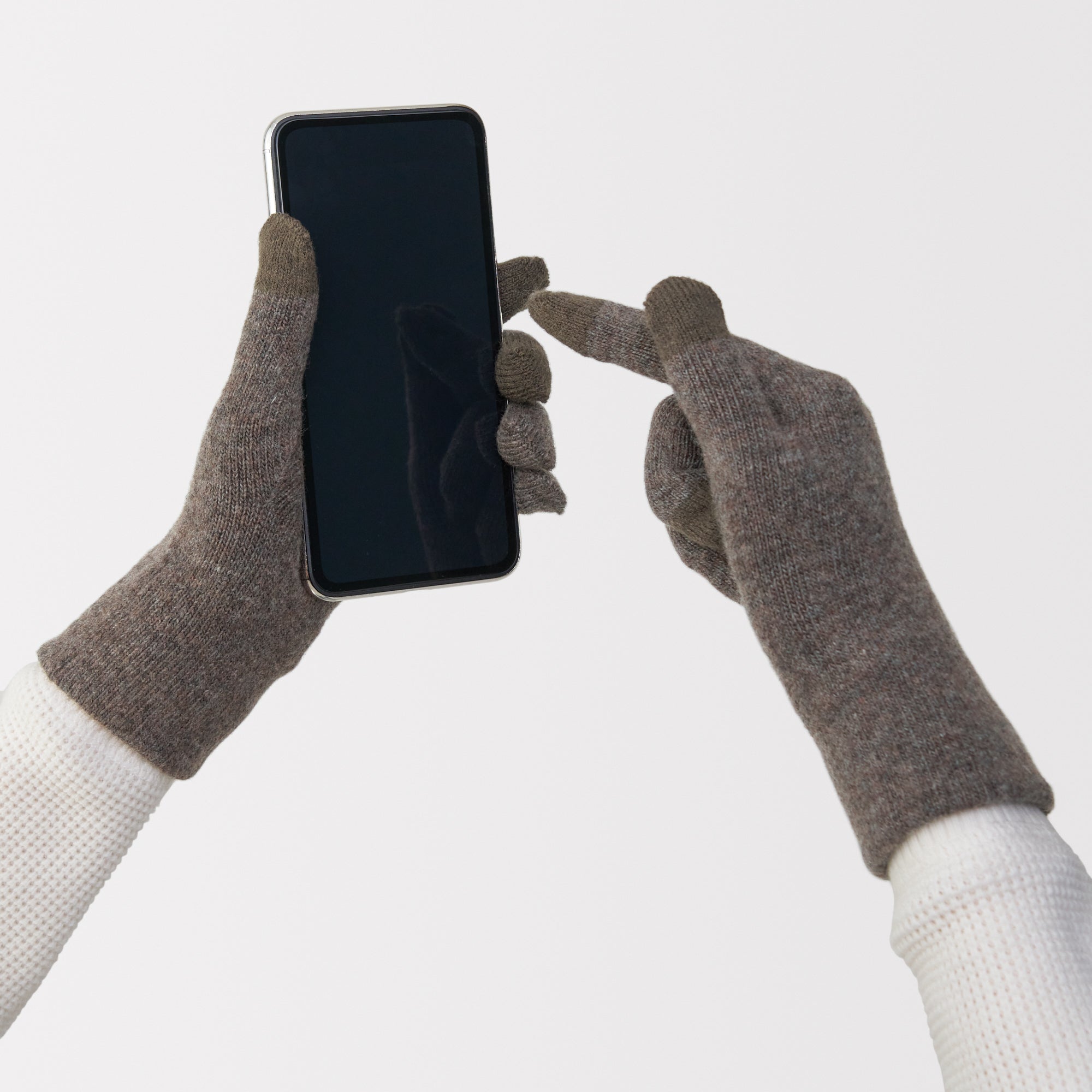 Merino Wool Blend Touchscreen Gloves
