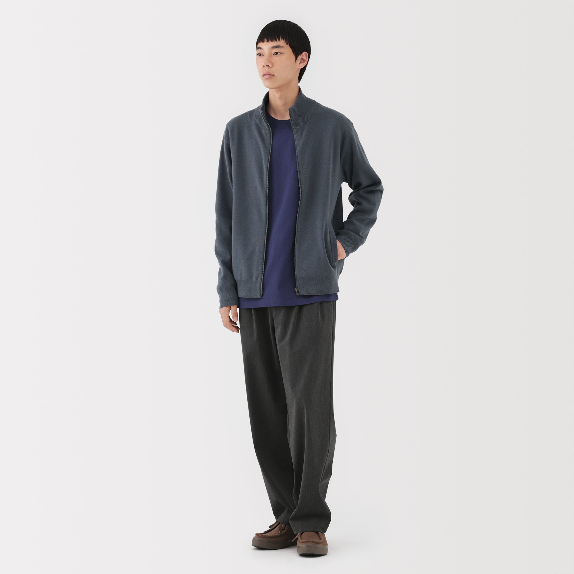 Milano Rib Full-Zip Cardigan - Image 4
