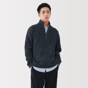 Wool Half Zip Sweater