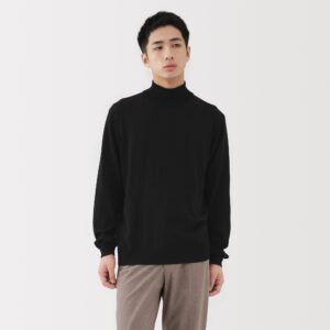 Wool Mock Neck Sweater