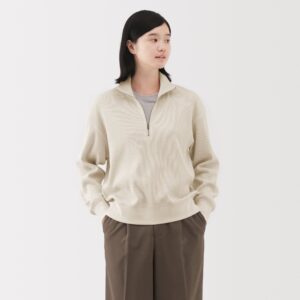 Waffle Half-Zip Pullover