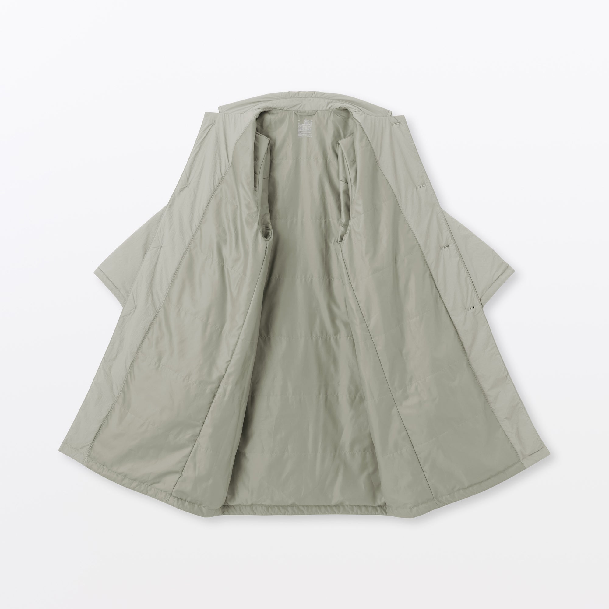 Padded Stand Fall Collar Coat - Image 19