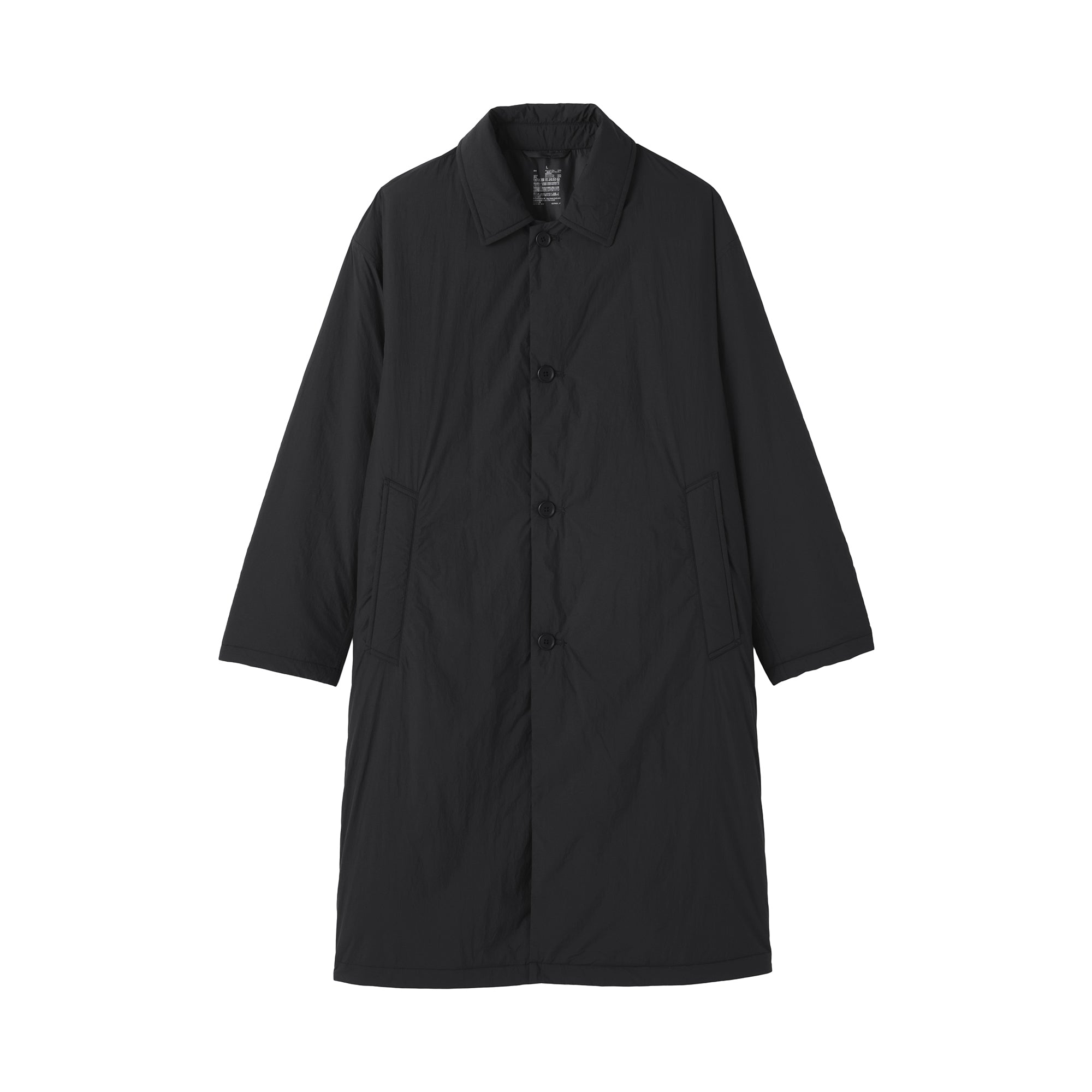 Padded Stand Fall Collar Coat - Image 2