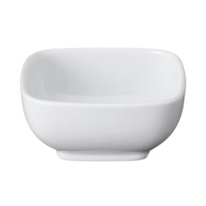 White Porcelain Square Bowl