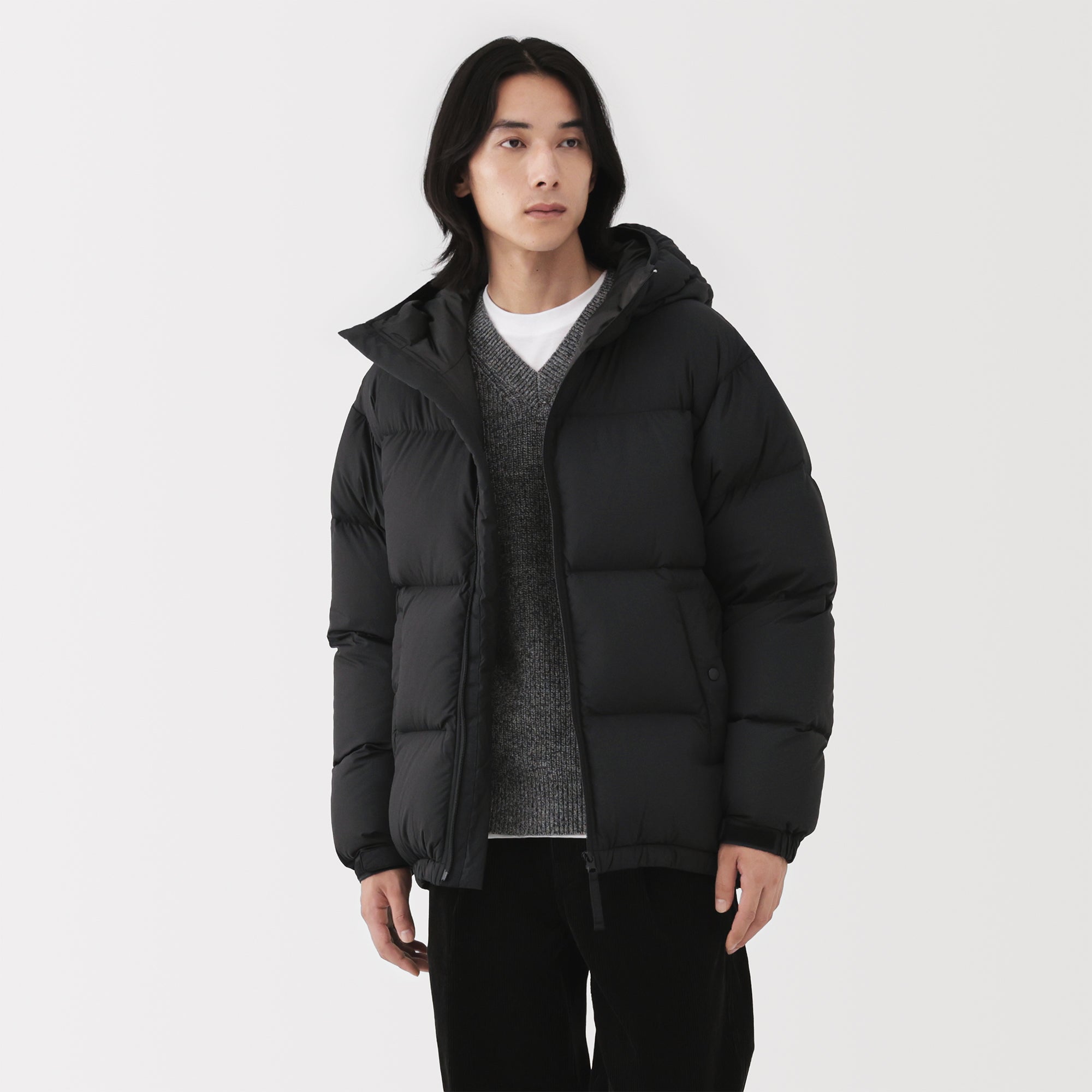 Lightweight Down Hooded Jacket