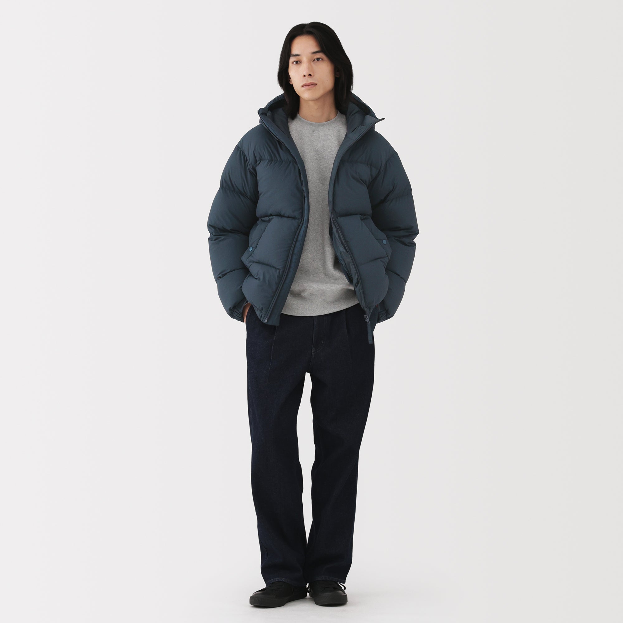 Lightweight Down Hooded Jacket - Image 15