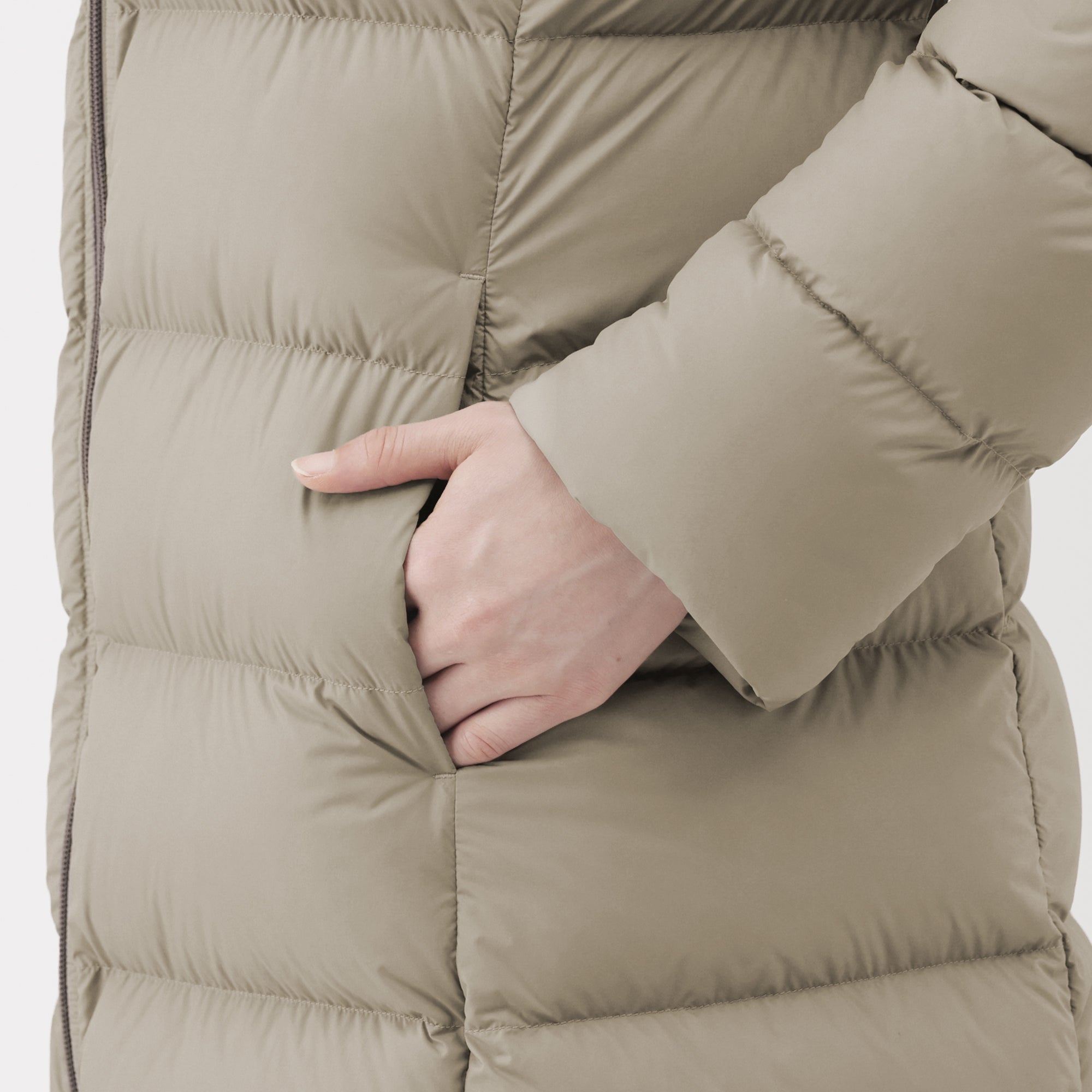 Lightweight Down Hooded Coat - Image 19