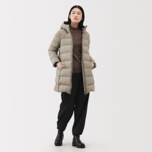 Lightweight Down Hooded Coat