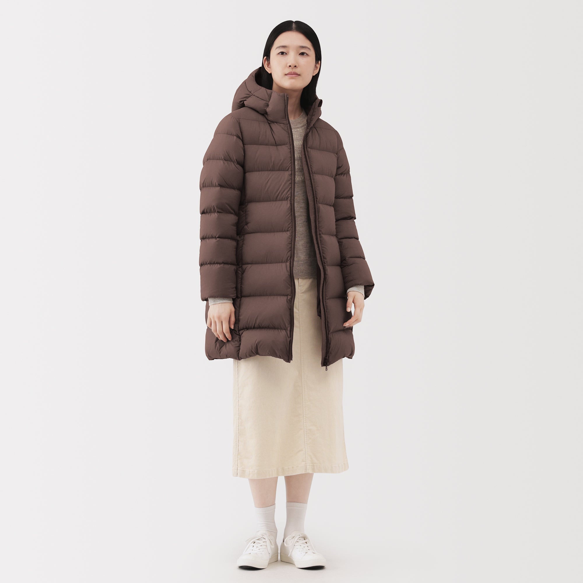 Lightweight Down Hooded Coat - Image 27