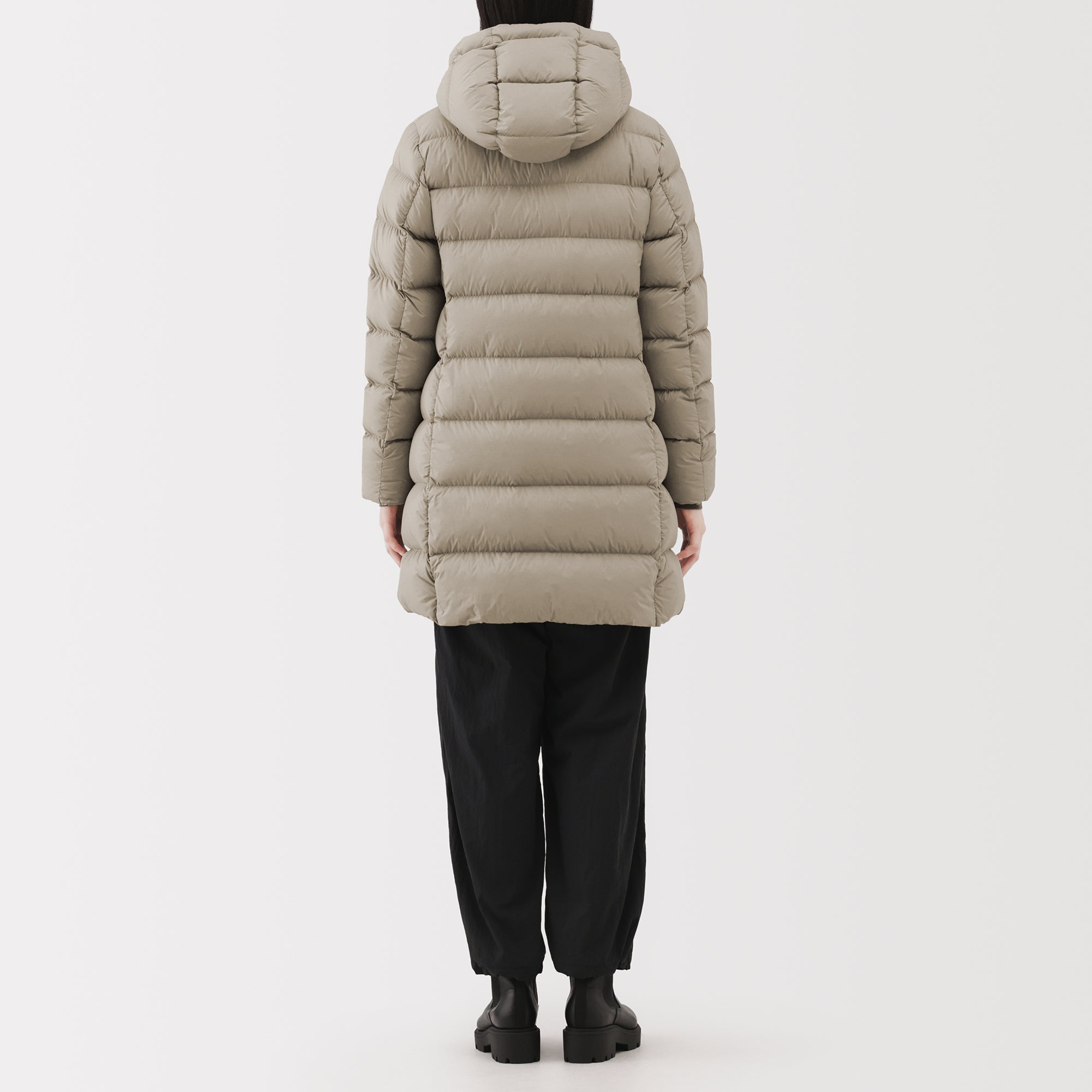 Lightweight Down Hooded Coat - Image 29