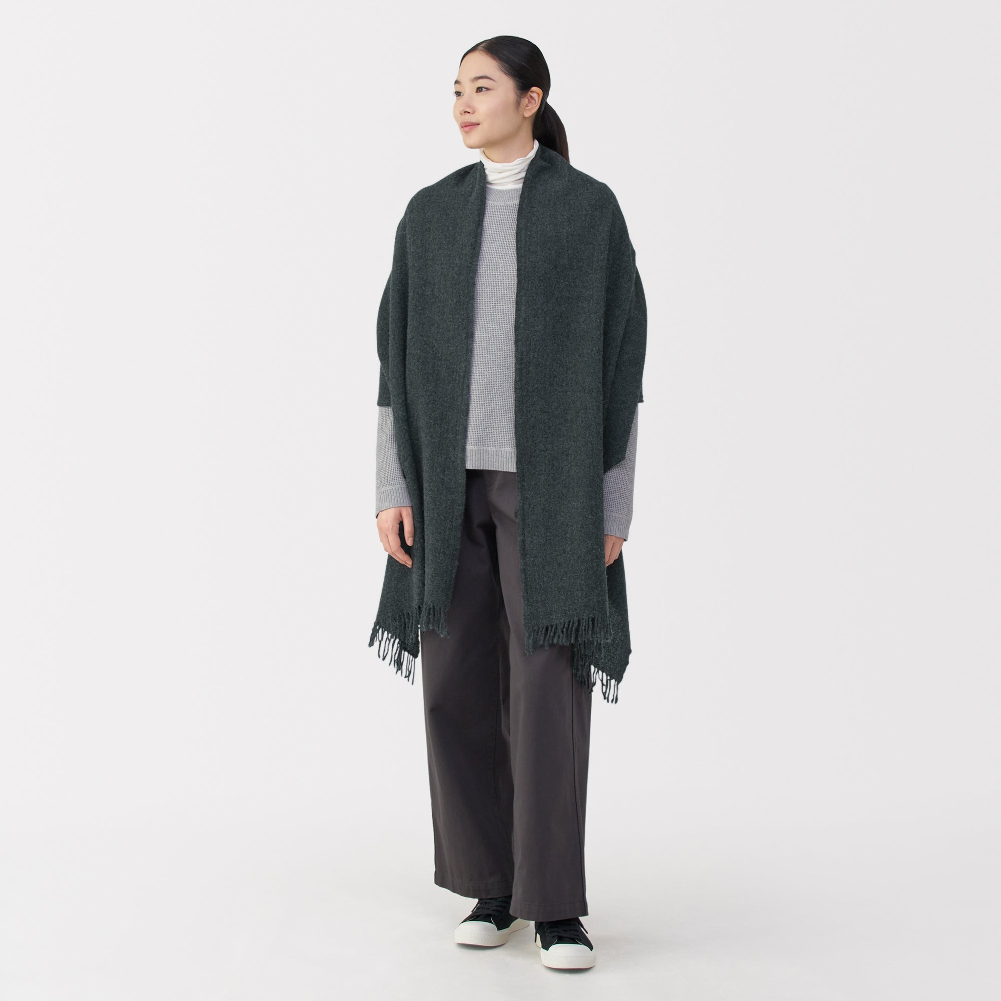 Fluffy Wool Blanket Stole - Image 4