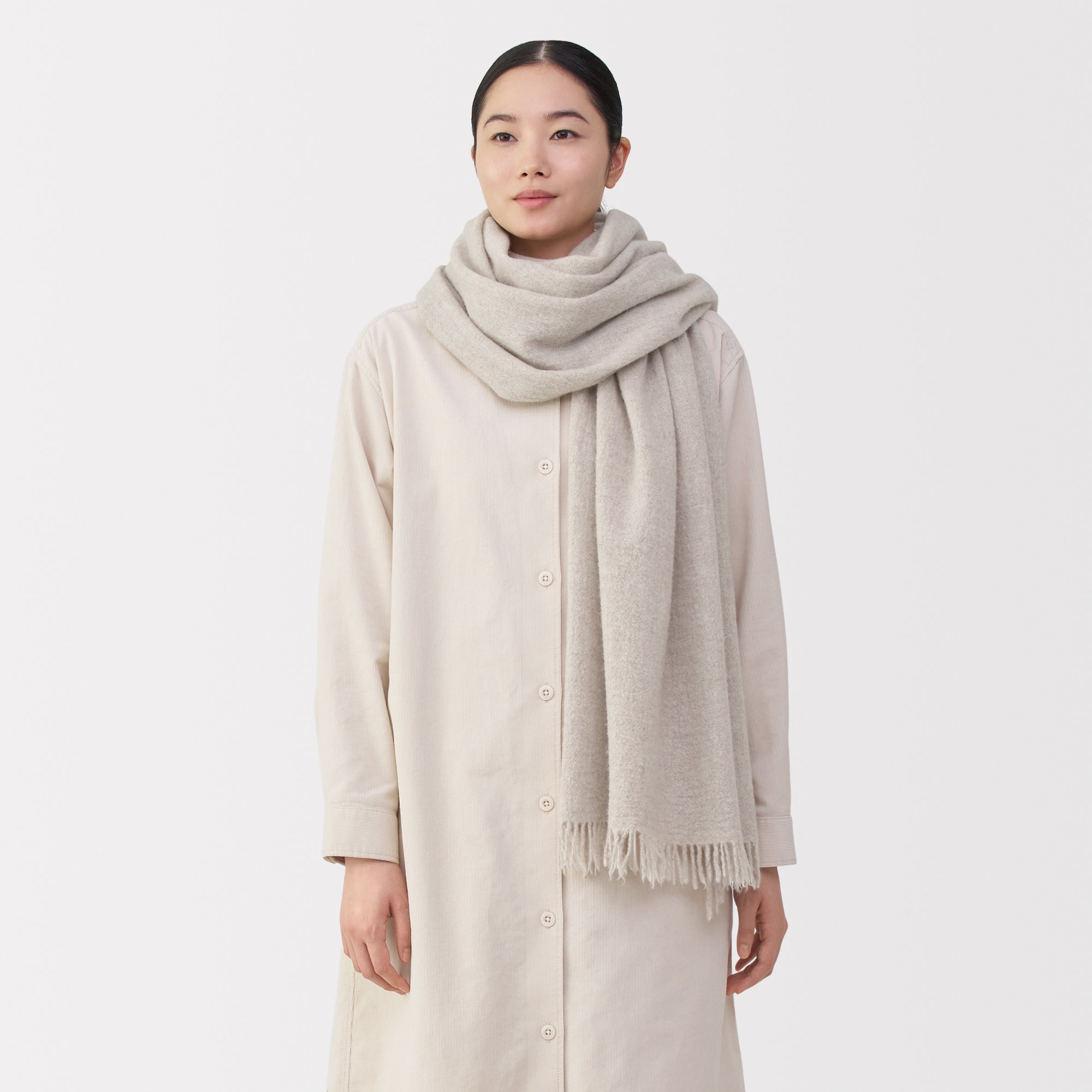 Fluffy Wool Blanket Stole - Image 23