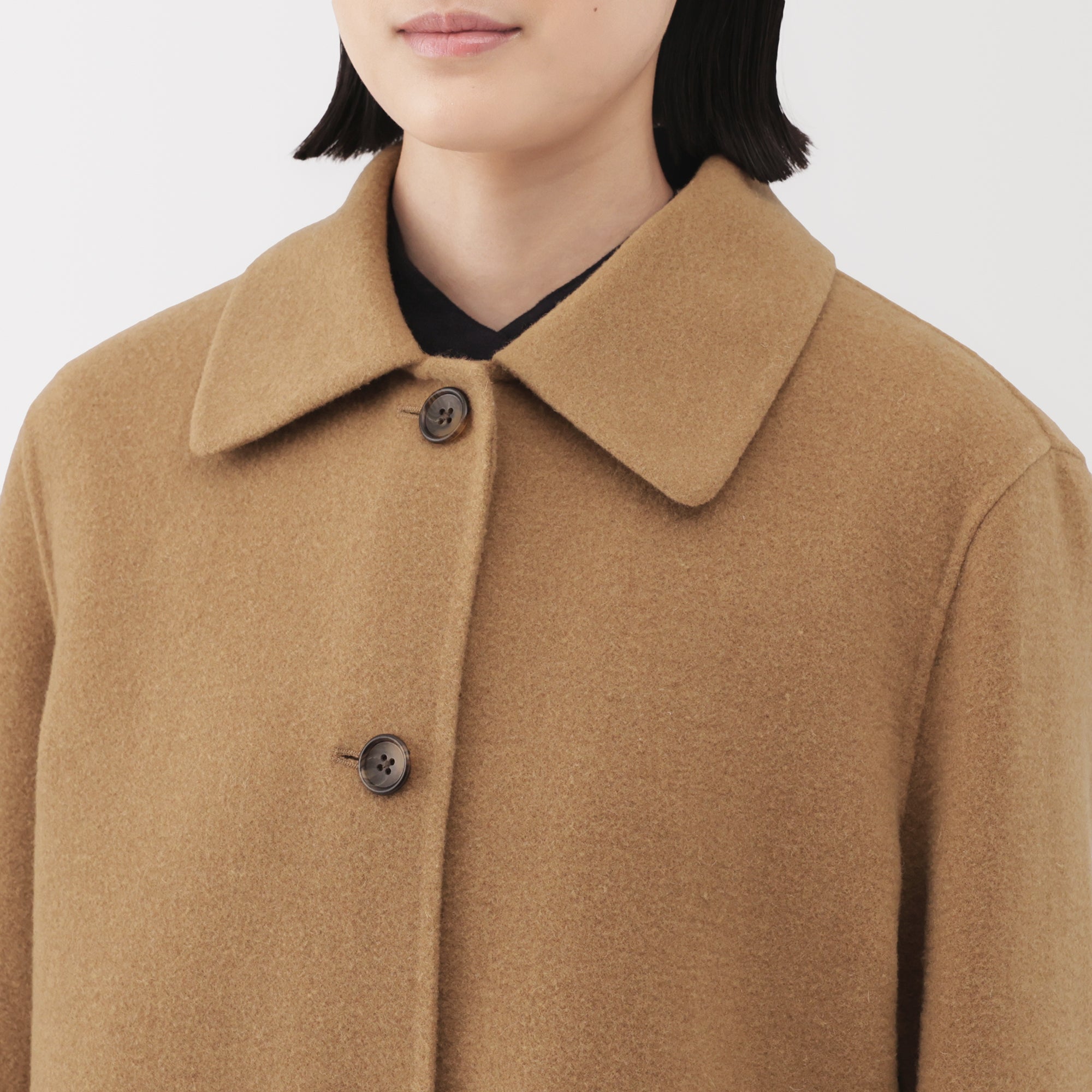 Wool Blend Short Coat - Image 25