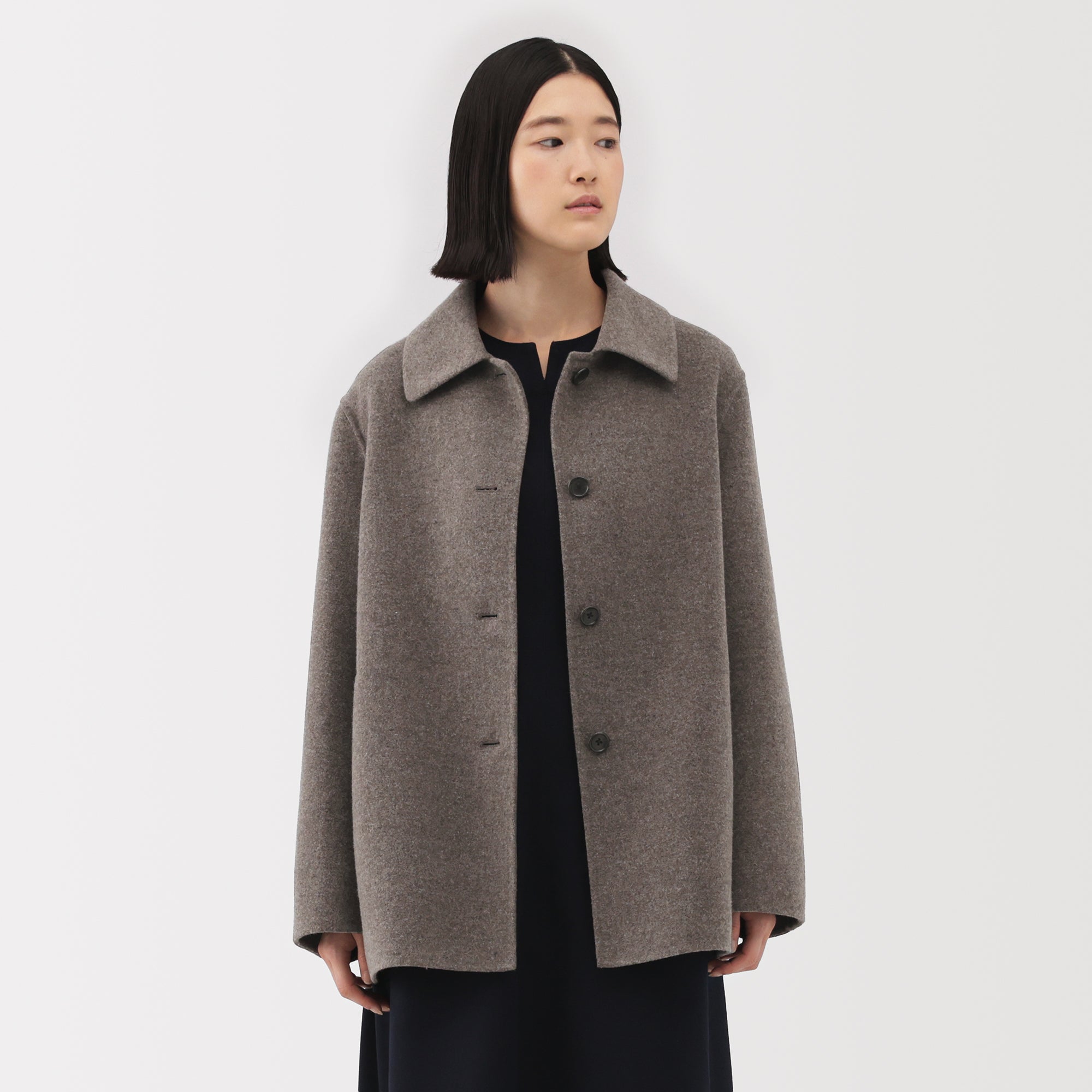 Wool Blend Short Coat - Image 12