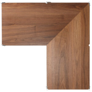 SUS Shelving Unit Additional Corner Shelf - Walnut