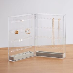 Acrylic Stand Case for Earrings & Necklace (Double Sided)