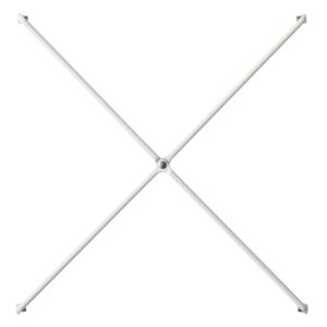SUS Shelving Unit Side Cross Bars - White Gray (2 Pack)