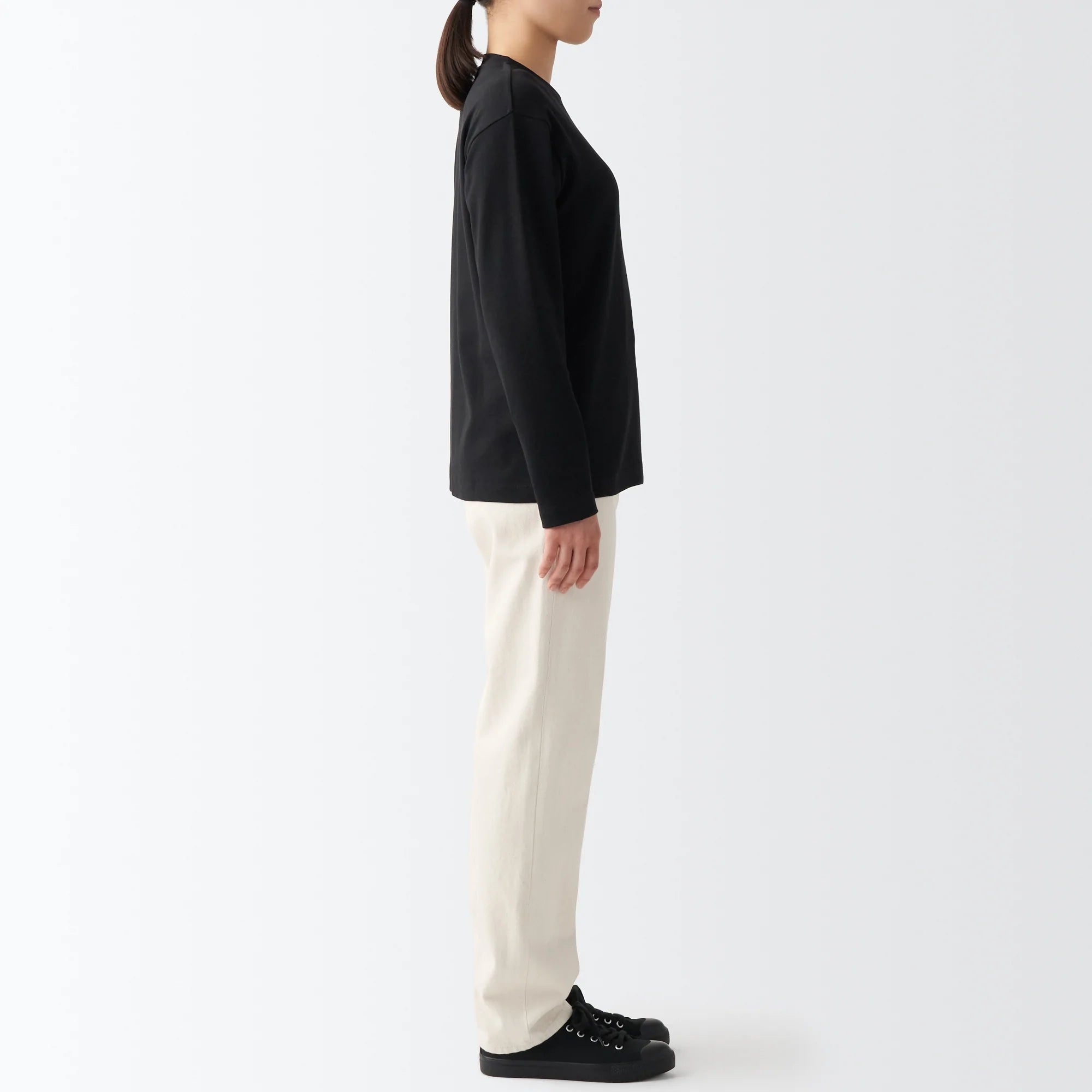 Women's Denim Regular Pants Natural (L 30inch / 77cm) - Image 6