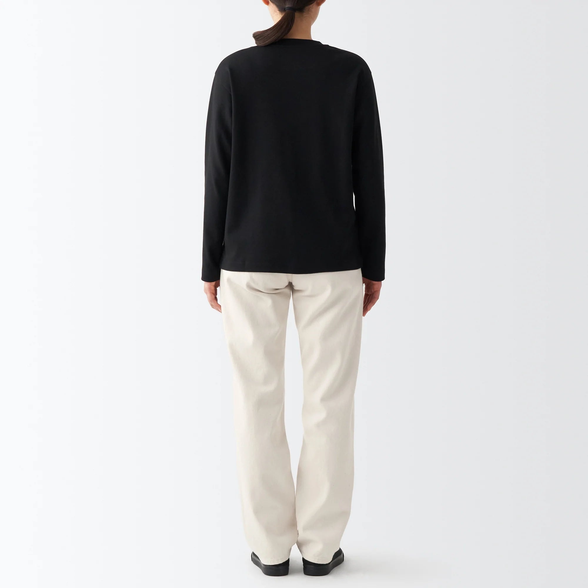 Women's Denim Regular Pants Natural (L 30inch / 77cm) - Image 7