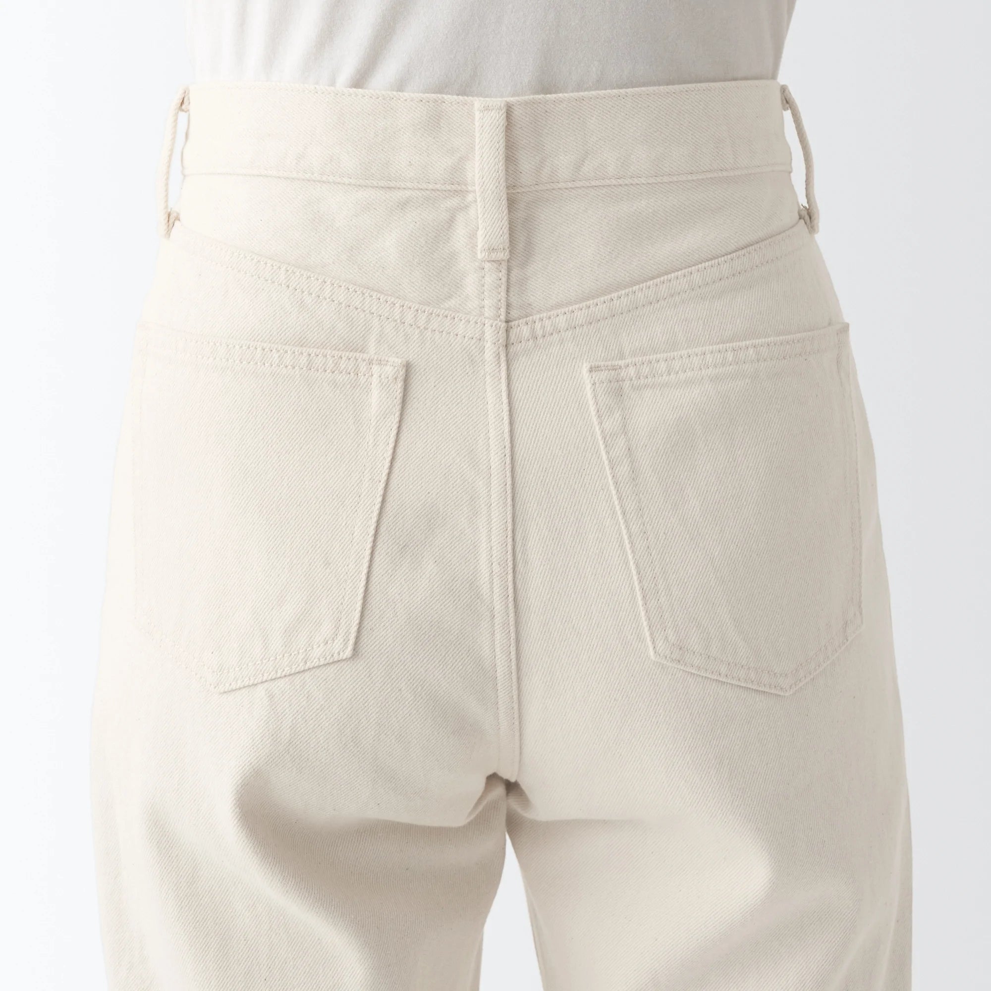 Women's Denim Regular Pants Natural (L 30inch / 77cm) - Image 9