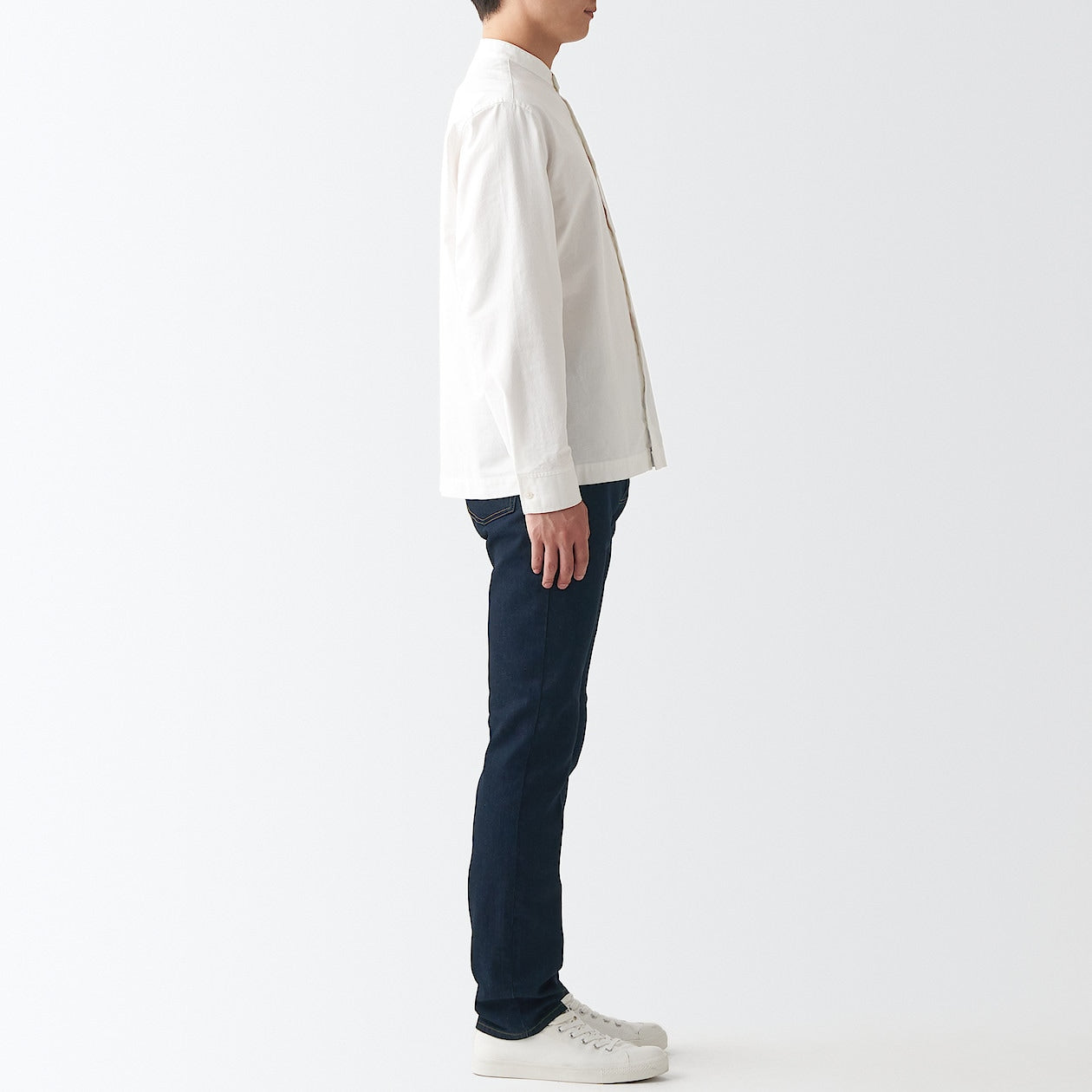 Men's Stretch Denim Slim Pants Dark Navy (L32) - Image 6