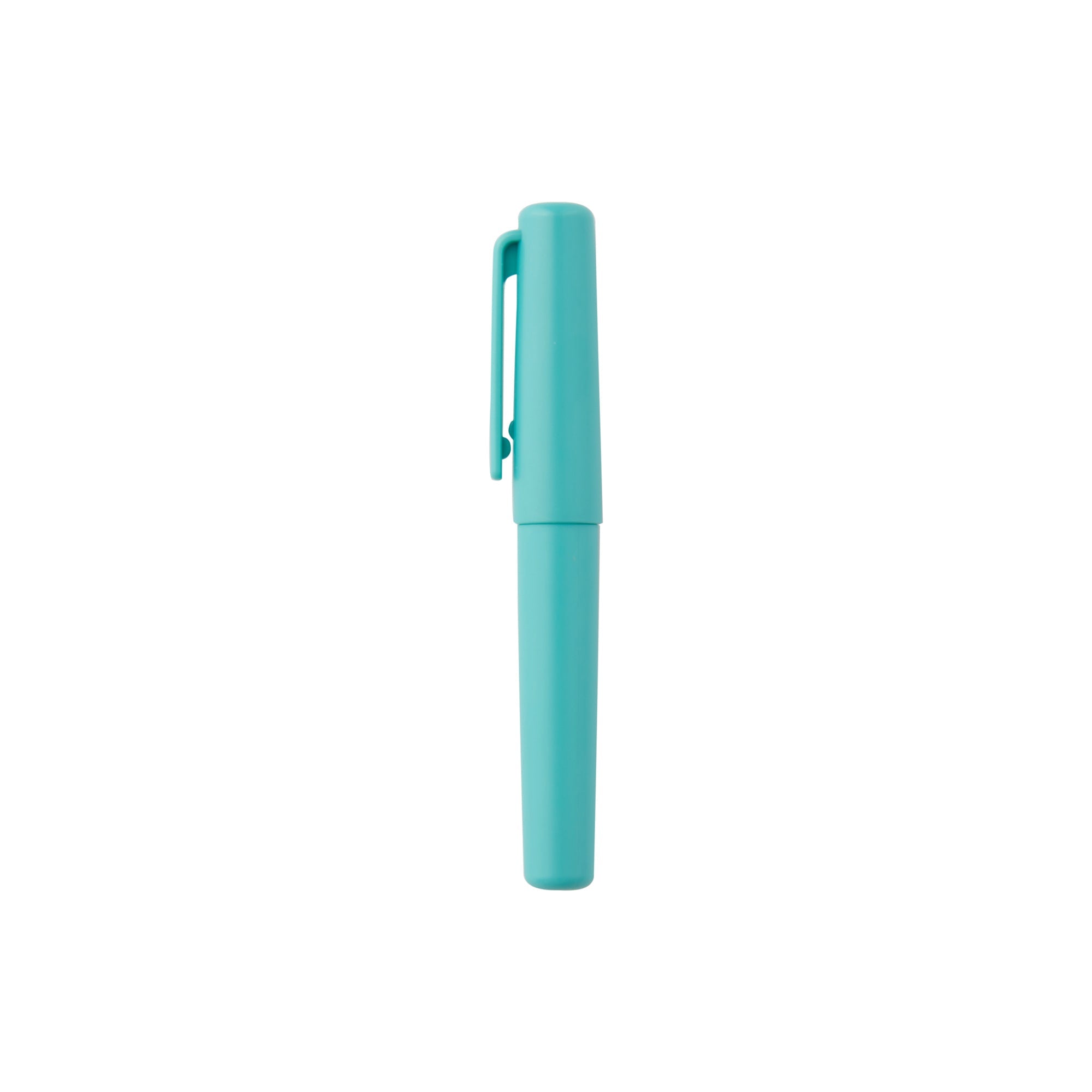 Compact Gel Ink Ballpoint Pen Cap Type 0.5 mm - Cyan