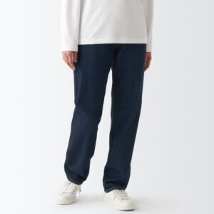 Women's Denim Regular Pants - Dark Navy (L 31inch / 79cm)