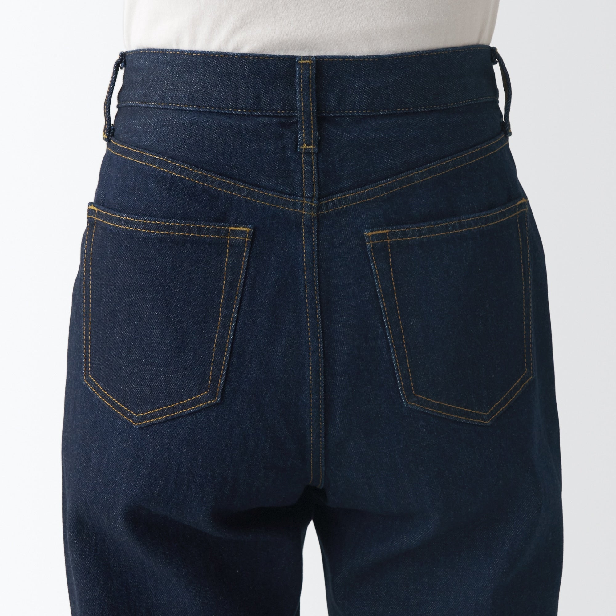 Women's Denim Regular Pants Dark Navy (L 30inch / 77cm) - Image 9