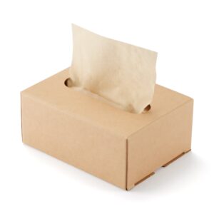 Kraft Tissue Holder - Table Top