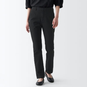 Women's 4-Way Stretch Chino Slim Tapered Pants (L 32inch / 80cm)